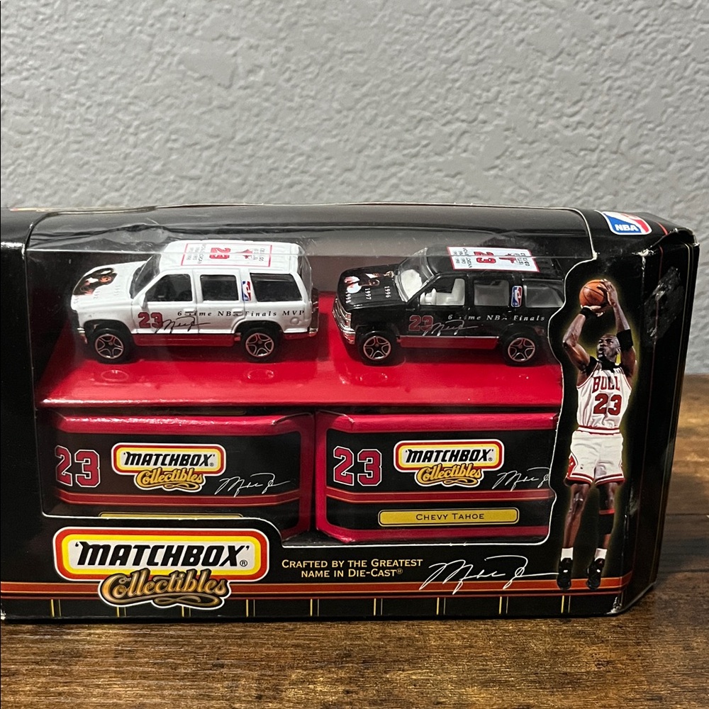 Micheal Jordan Matchbox Collectibles Chevy Tahoe Duo - Black and White
